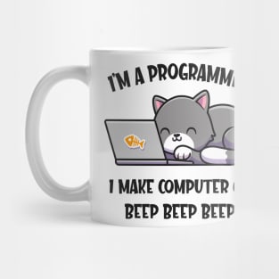 Coder Cat Programmer Funny Computer Scientist Mug